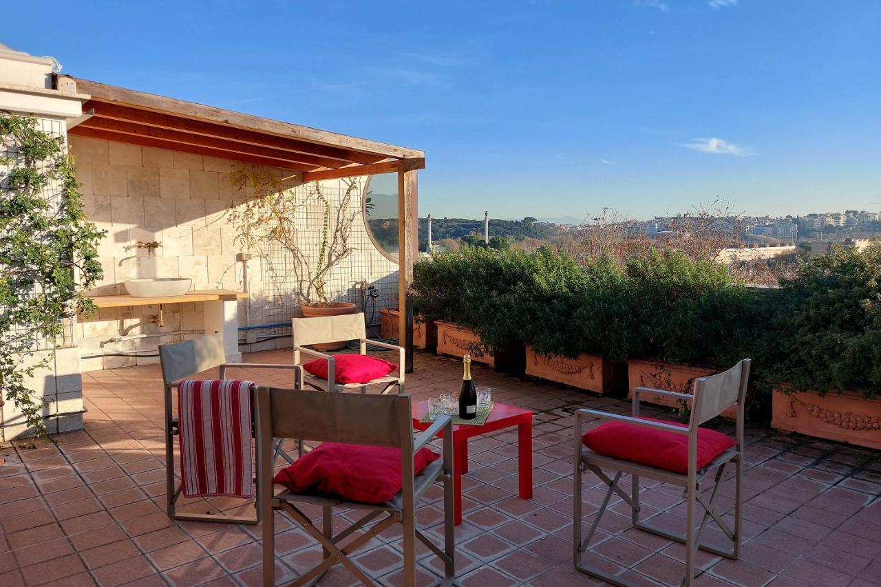 Appartamento Beautiful Loft In Ponte Milvio With Terrace Roma Esterno foto
