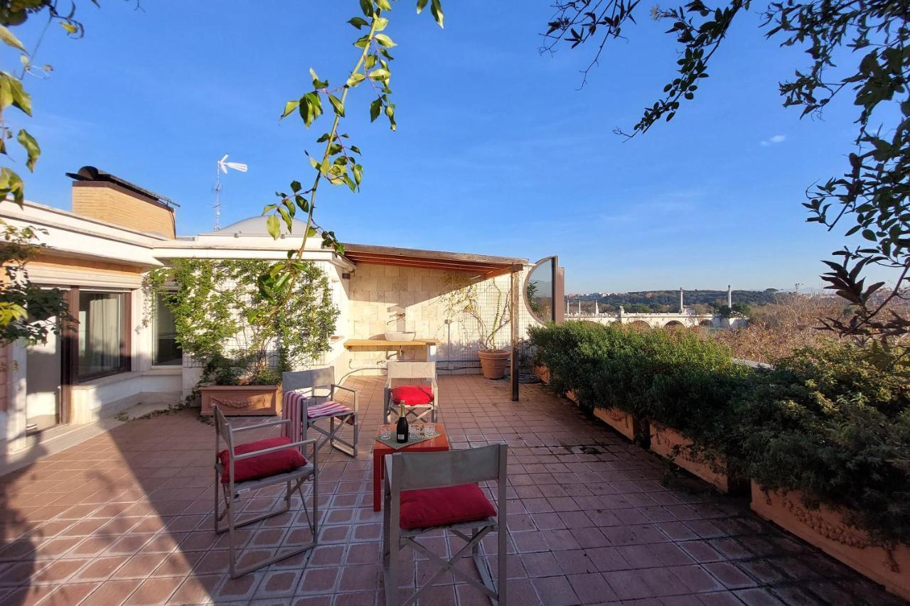 Appartamento Beautiful Loft In Ponte Milvio With Terrace Roma Esterno foto