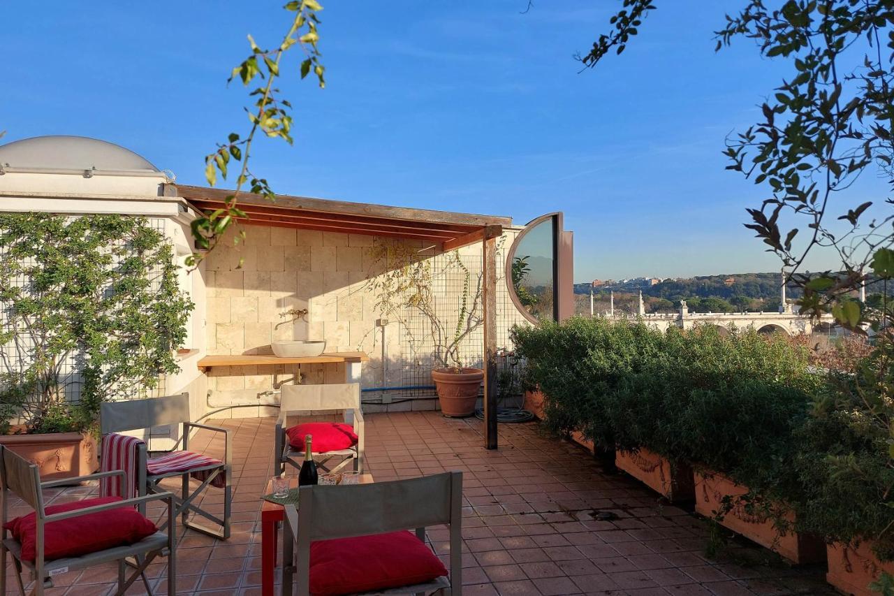 Appartamento Beautiful Loft In Ponte Milvio With Terrace Roma Esterno foto
